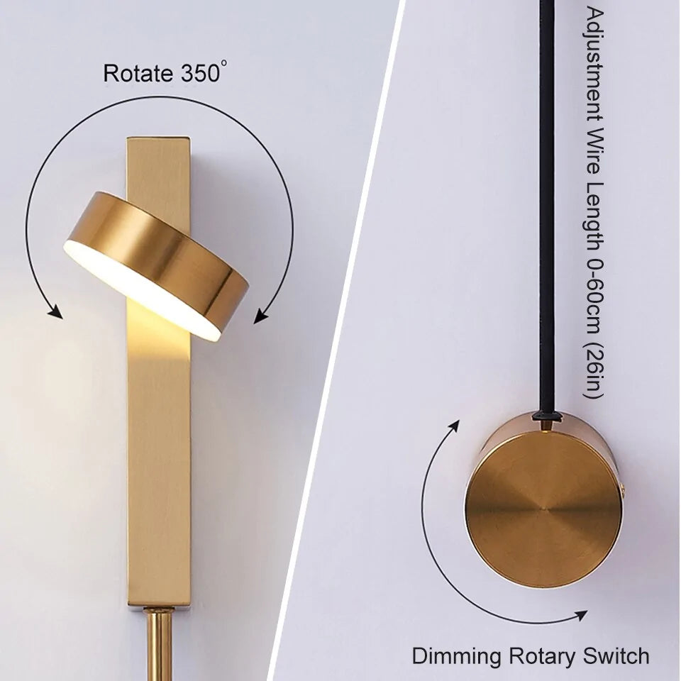 Vertical Onyx Wall Lamp